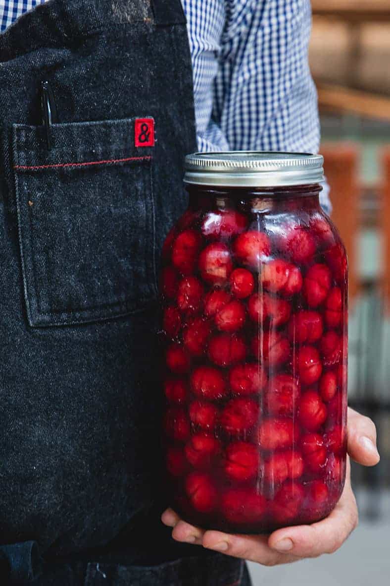 jar of pickled veggies